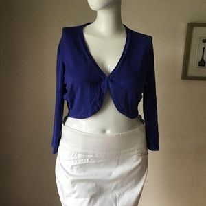 NWOT Precise Blue cardigan